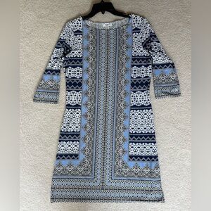 Cute Maggie L, Abstract Print, Sheath, Shift Dress, Excellent Condition